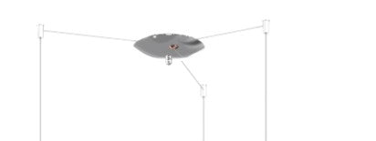 SOSPENSIONE CROMO 3 LUCI SPOSTABILE VETRI FUME 1184CR-S3 S-FU