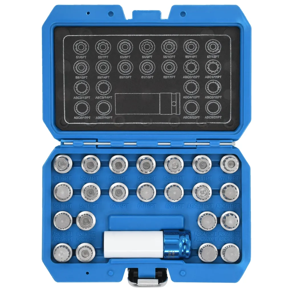 Set di Bussole per Rimozione Dadi 23 pz VAG cod mxl 59904