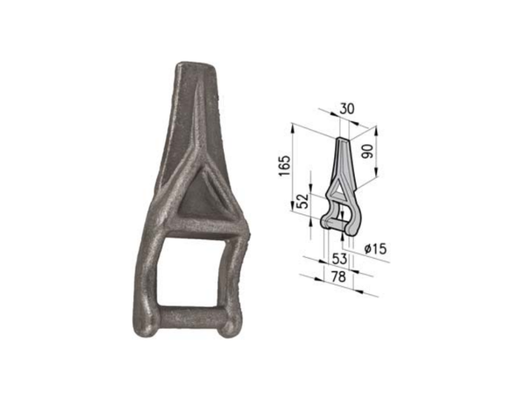 Staffa con nervatura 60476 Cermag