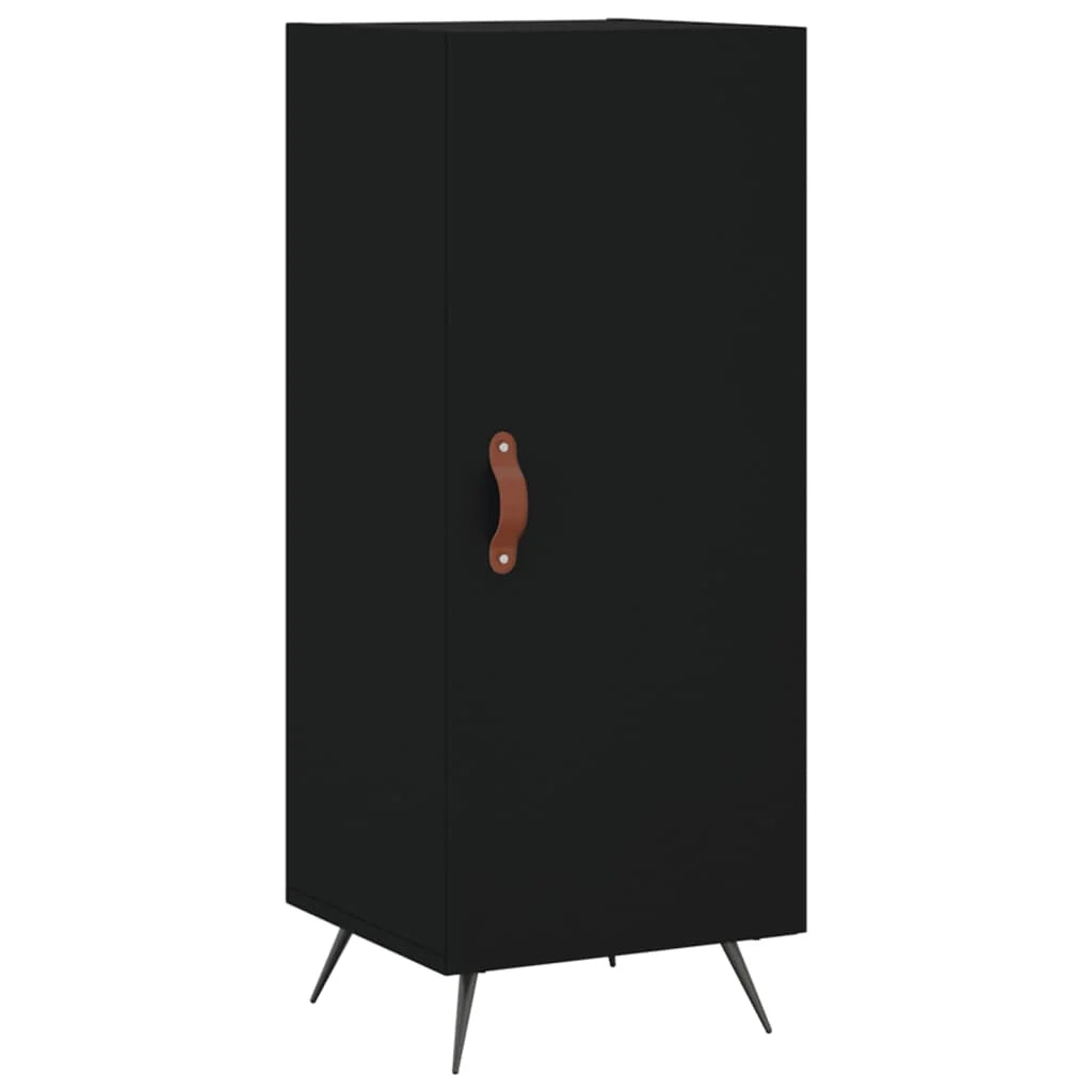 Buffet credenza cassettiera armadio mobile contenitore organizer per cucina soggiorno salotto 34,5 x 34 x 90 cm legno ingegnerizzato nero 02_0035890