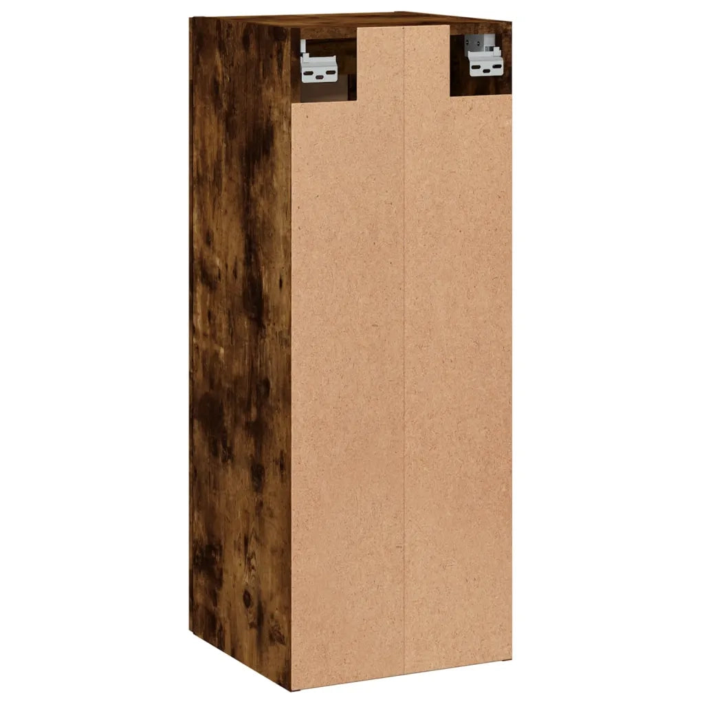 Mobile a Parete Rovere Fumo 34,5x34x90 cm in Legno Multistrato 830505