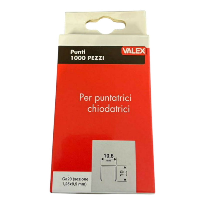 PUNTI GRAFFE 10.6X10MM 1000PZ