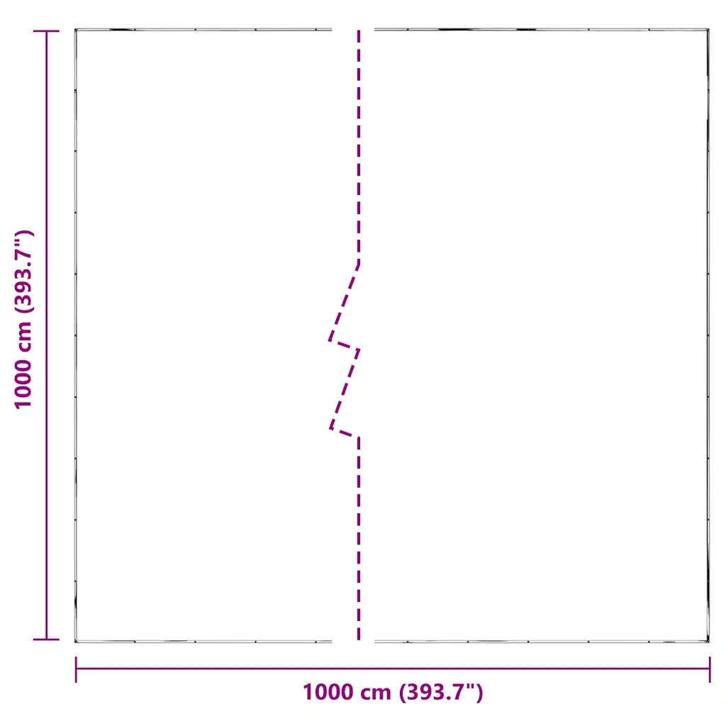 Telone Trasparente con Occhielli 10x10 m in Polietilene