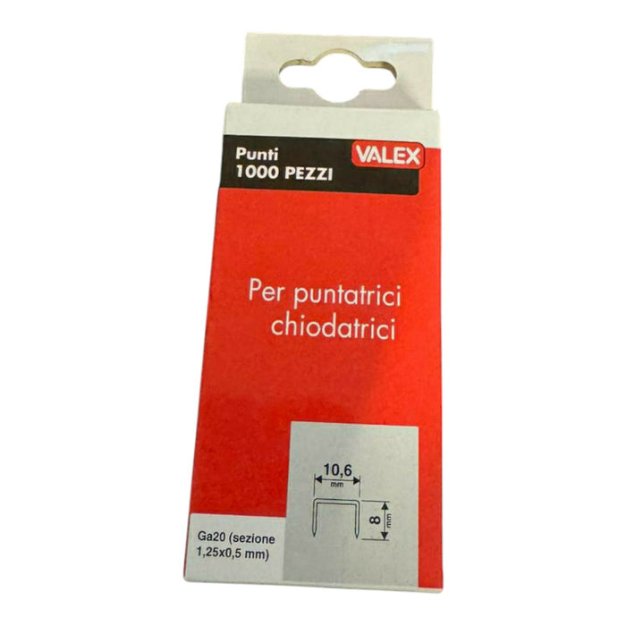 PUNTI GRAFFE 10,6X 8MM 1000PZ