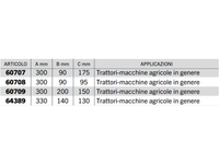 Cassetta porta-attrezzi in lamiera piegata Cermag per trattori vari modelli - 64389