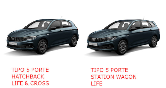 SPRINT00105 , Fiat Tipo 5 Porte HatchBack dal 2017-2020, Tipo 5 porte HatchBack Life e Cross dal 2021-, Tipo 5 porte Sta