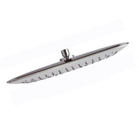 Soffione doccia rettangolare bicolore bianco e lucido cromato