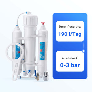 Naturewater Impianto a osmosi inversa a 3 stadi (RO) 190l/giorno 50GPD