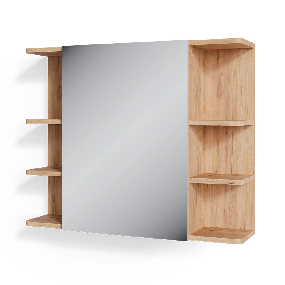 Vicco Specchio contenitore bagno Rovere 79.6 x 64 cm