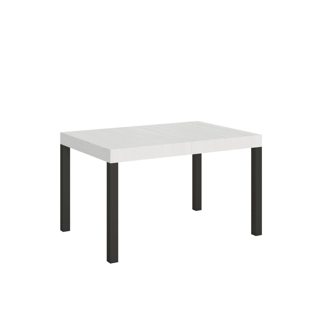 Tavolo allungabile 90x120/224 cm Every Bianco Frassino telaio Antracite