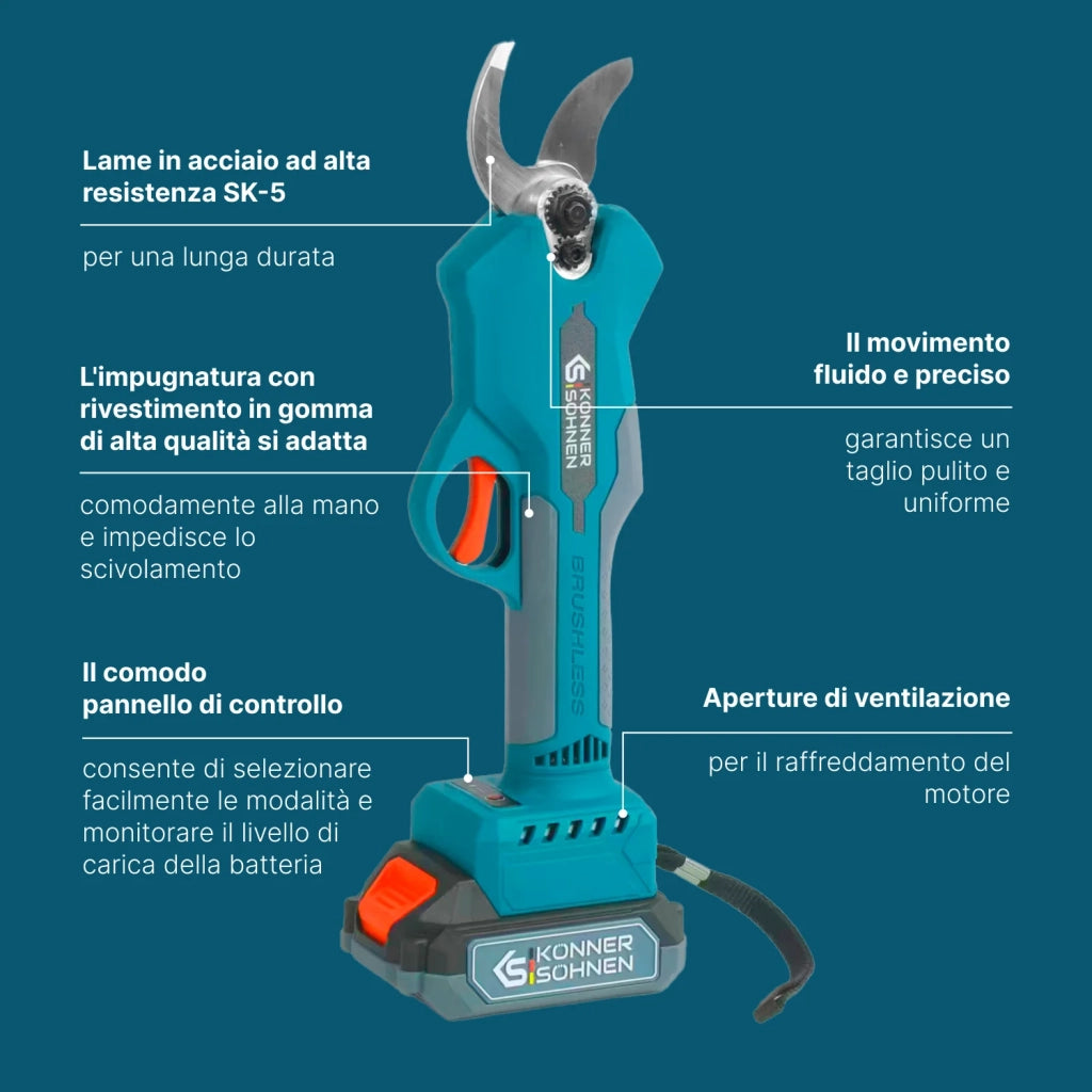 Cesoie Elettriche Senza Fili KS CPS20V-32 CASE PLUS