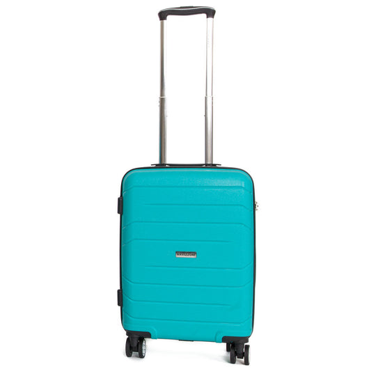 Trolley Valigia Rigido Bagaglio a Mano in Polipropilene 4 TSA Ruote Ravizzoni Michelangelo Verde Tiffany