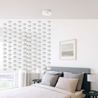 Set 120x Rilevatore di fumo con batteria da 9 V, allarme antincendio con funzione HUSH, sensore antifumo fotoelettrico affidabile con potenza sonora di 85 dB