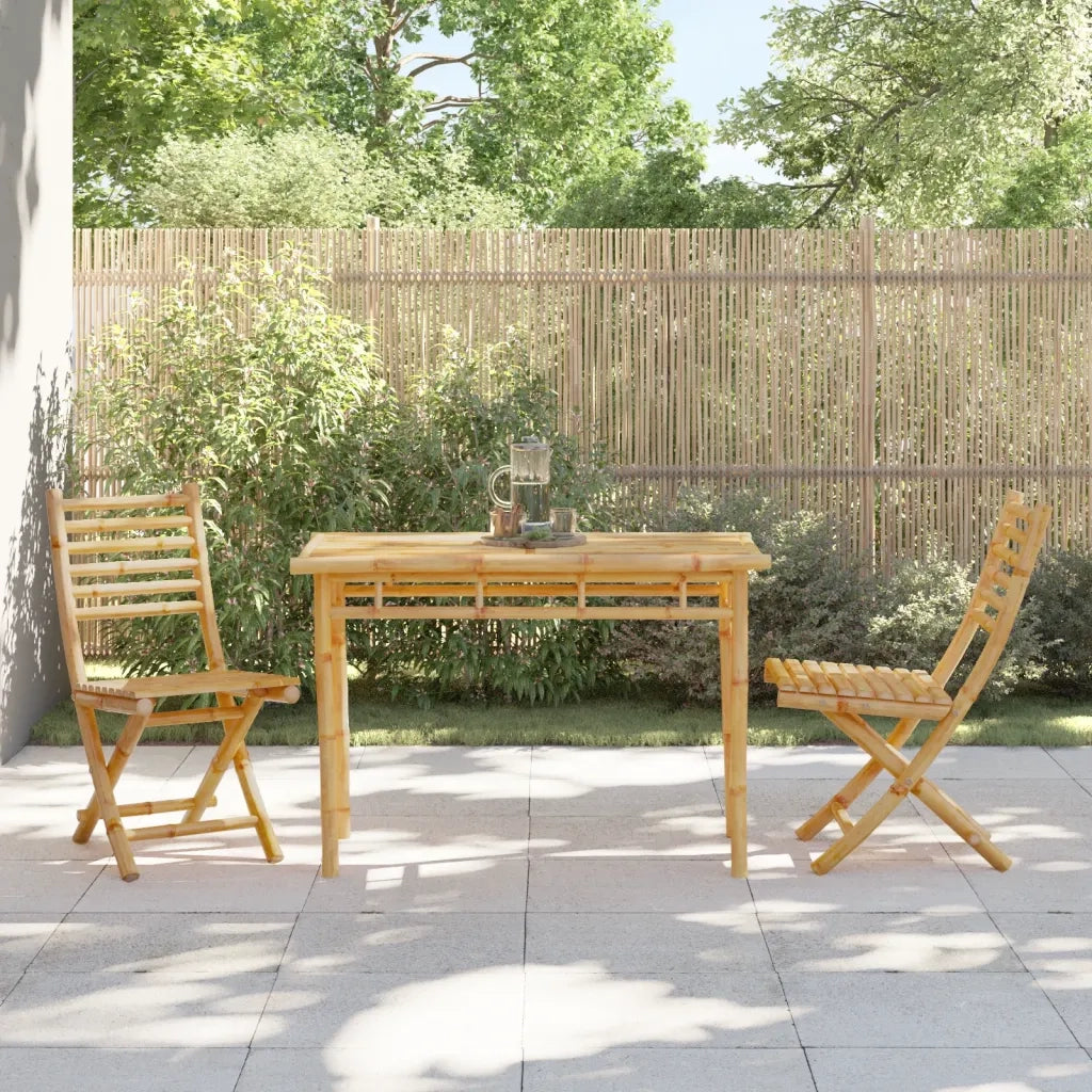 Tavolo da Pranzo da Giardino | Tavolino da esterno 110x55x75 cm in Bamb¨´