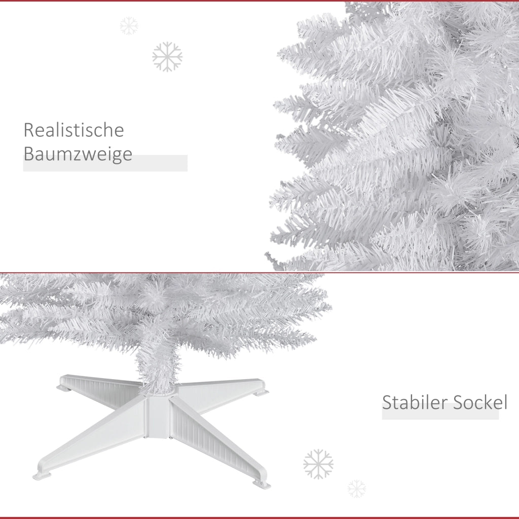 Albero di Natale artificiale da 180 cm, abete artificiale con 390 punte, albero di Natale, decorazione natalizia per interni