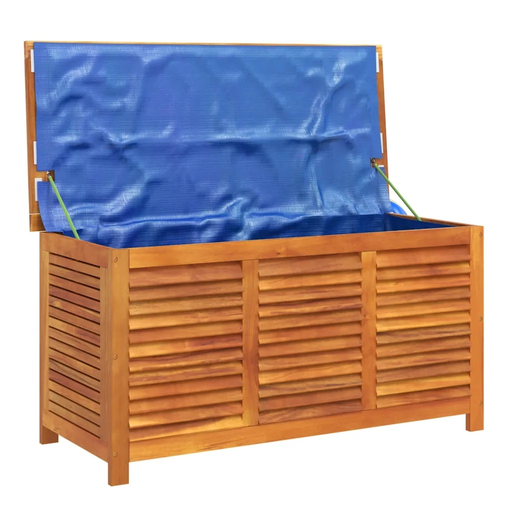 Contenitore Giardino con Feritoia 113x50x56cm Massello Acacia 365841
