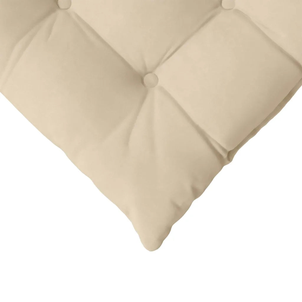 Cuscini per Seduta 4 pcs Crema 40 x 40 x 6 cm Microfibra