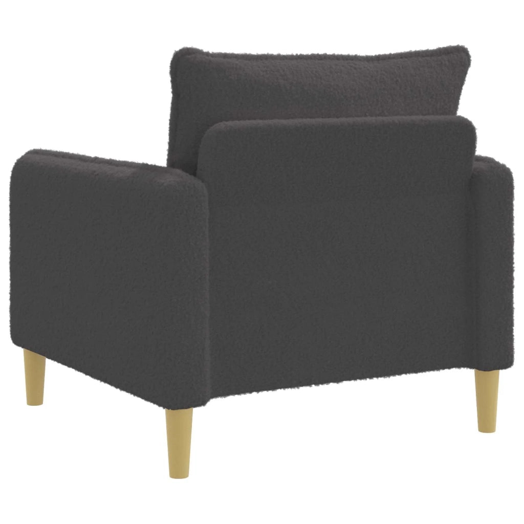Poltrona XL Grigio Scuro Bouclé 42043552