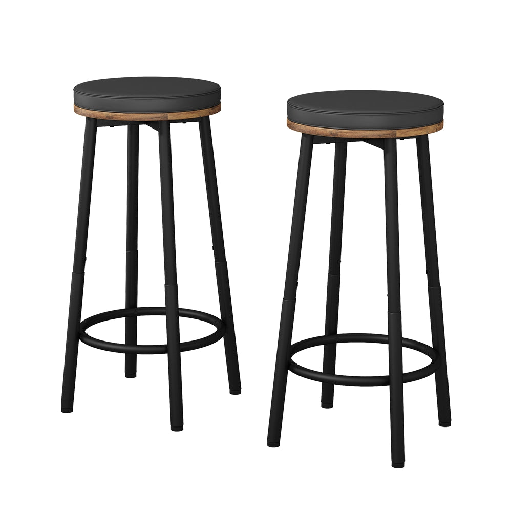 Vicco Set di 2 sgabelli da bar Rovere rustico 31.5 x 64 cm 2 parti
