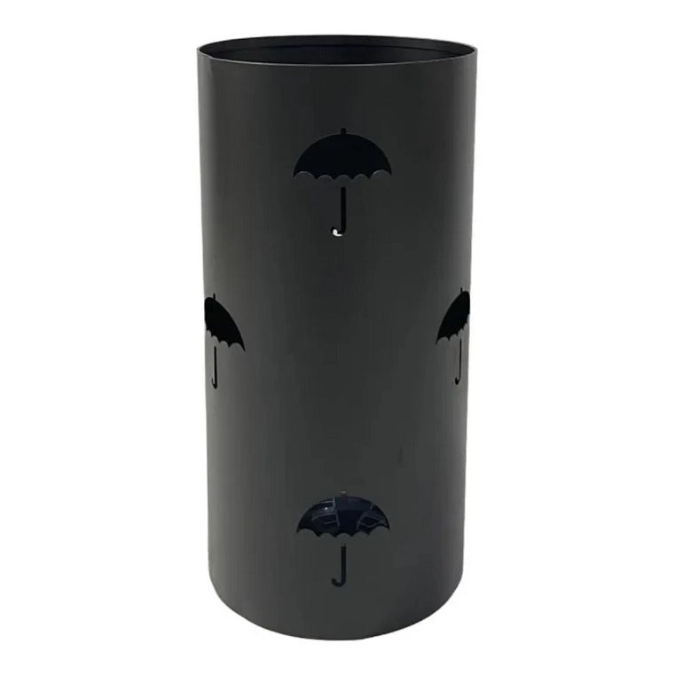 Portaombrelli in Metallo Tondo Rain Nero 49 cm