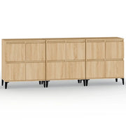 Credenze 3pz | Madia | Buffet da pranzo | Armadio da pranzo Rovere Sonoma 60x35x70 cm in Legno Multistrato