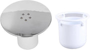 Douchi con Valvola di Chiusura in Acciaio Inox - Copertura 115mm - Valvola di Scarico - Becher di Raccordo Rimovibile - Imbocco di Scarico Efficiente - Facile da Pulire - Valvola di Scarico con Becher di Raccordo