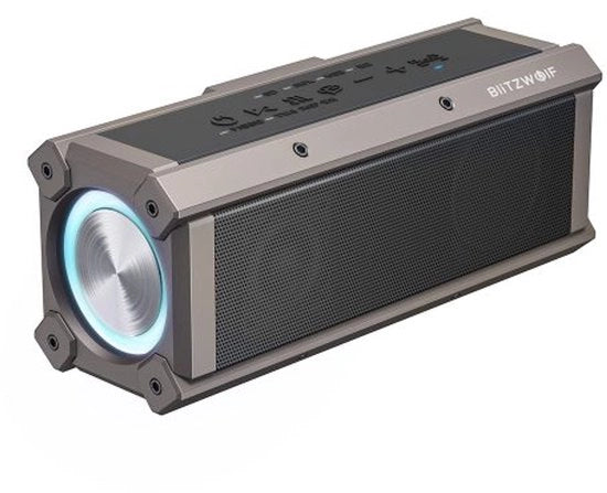 Altoparlanti Bluetooth 100W - Altoparlanti portatili - Luce RGB - IPX5 Impermeabile - Suono stereo TWS - Batteria 5000mAh - Quadri canali - Diaframma doppio - Bassa profonda - Per interni ed esterni - Nero