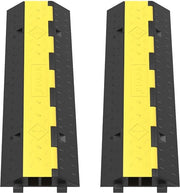 Protezione cavi 2 canali in gomma per senso unico per accessi e parcheggi