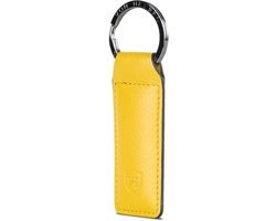 Sostegno per chiavi in pelle con scatola regalo - organizzatore per chiavi per signore e signore - giallo Unico modello