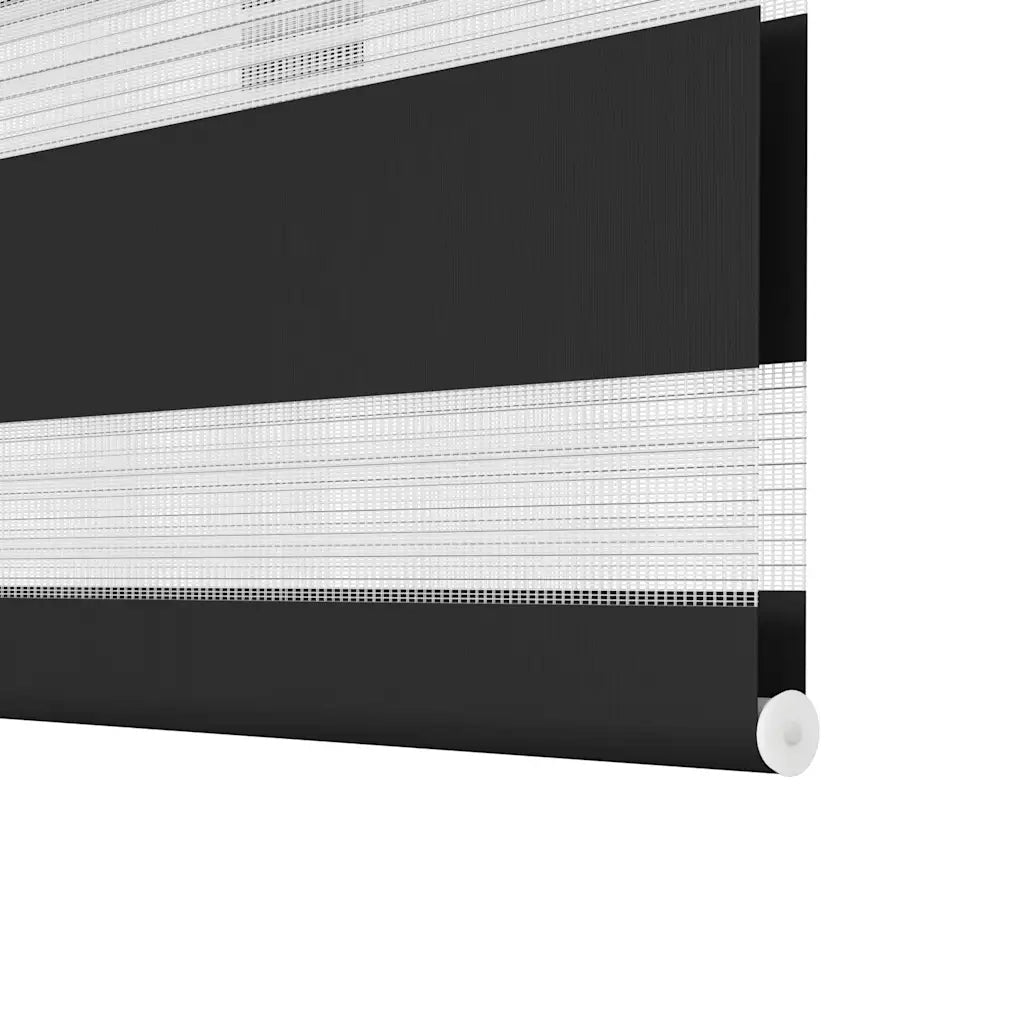 Tenda a rullo zebra 90,9x150 cm Tessuto Larghezza 86,7 cm nero 240208
