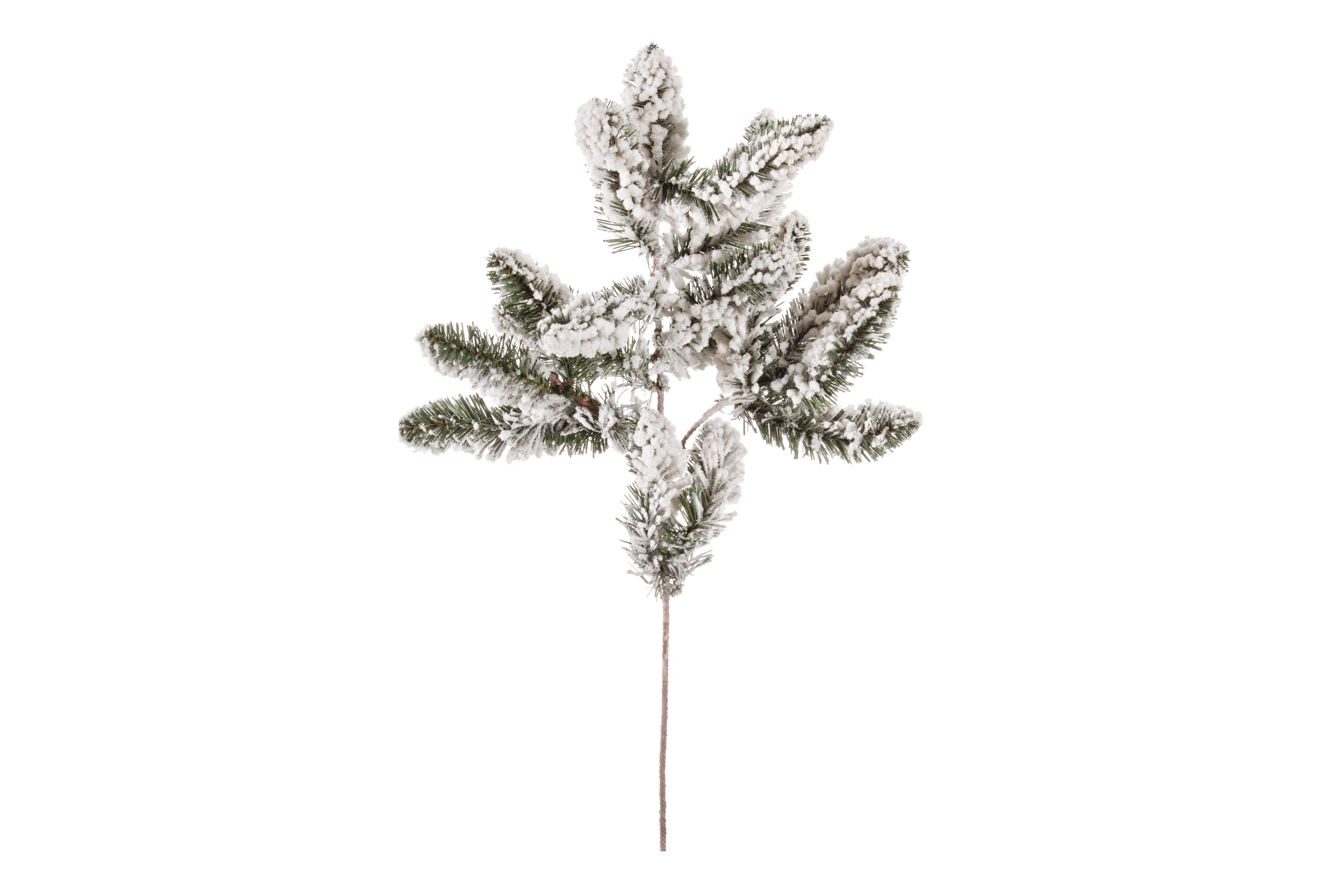 Pick Fiori Natalizi Decorativi Innevati Decorazioni Natale Bianco 60 cm Oregon