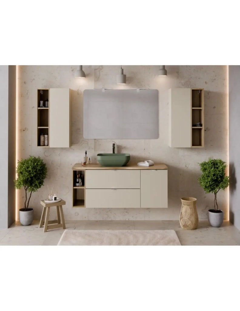 Mobile da Arredo NATURA – Aperto – Colore rovere chiaro – L20 x H50 cm - Da appendere