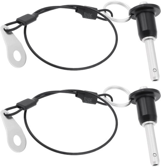 Set di 2 Viti di Rilascio Rapido in Acciaio con Manubrio