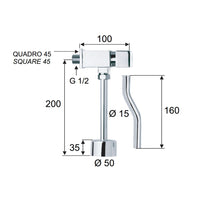 Rubinetto per orinatoio temporizzato a pulsante - serie tempor