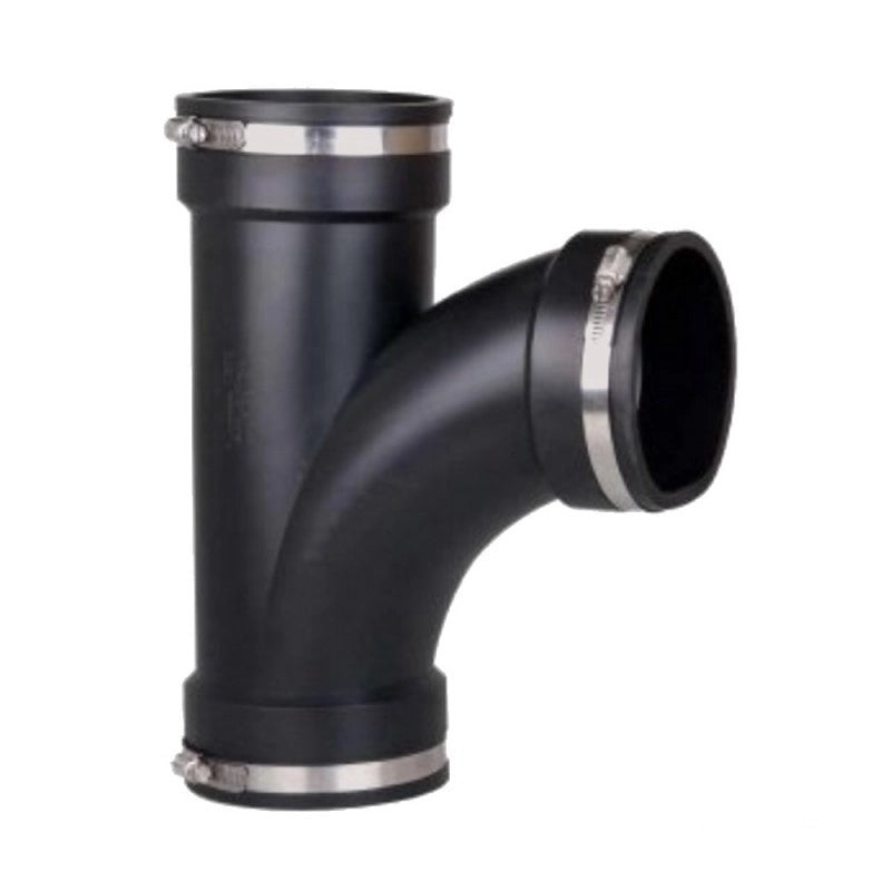 PVC Raccordo a Y Tee Flessibile con fascetta stringitubo Diametro Interno: 50mm/1½"