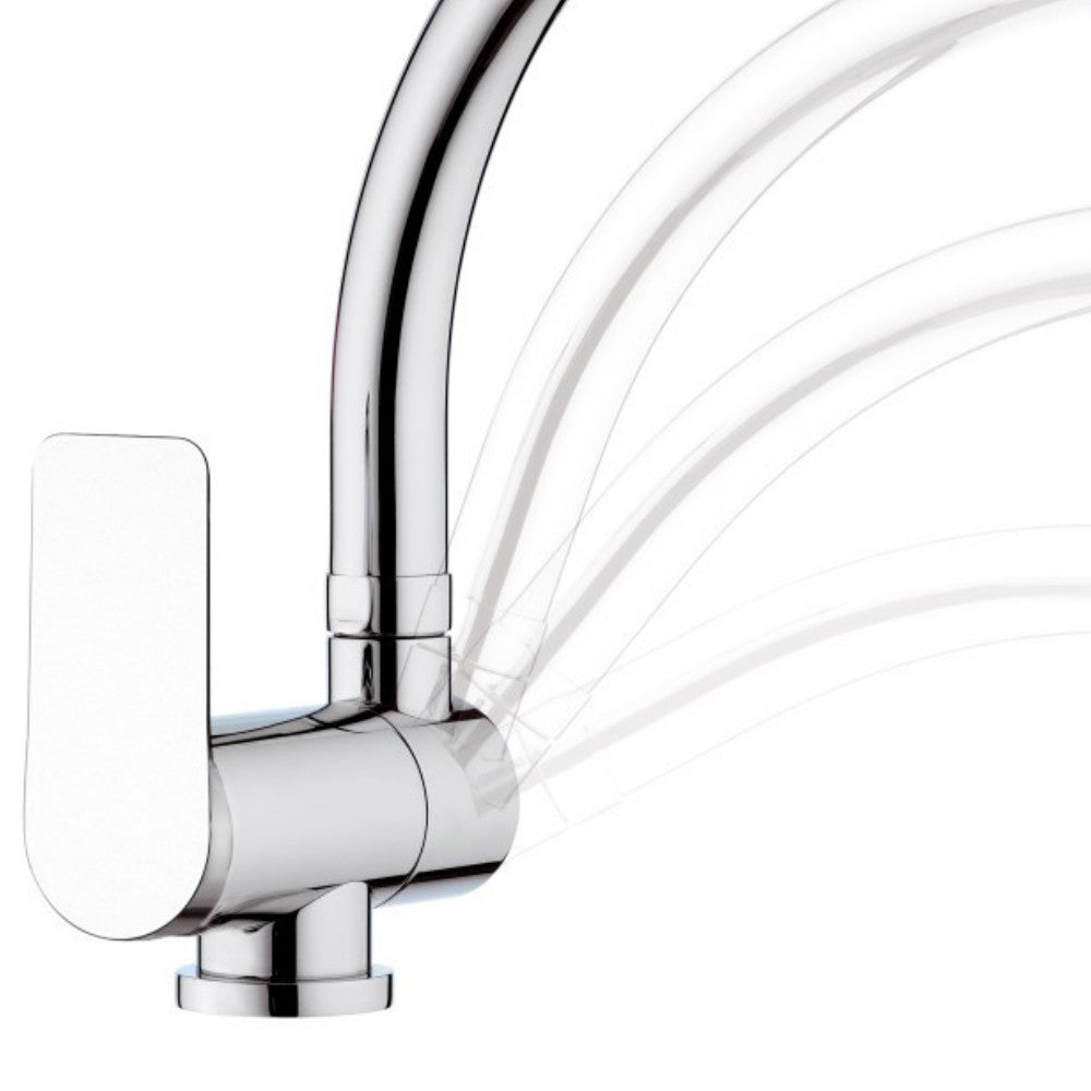 Rubinetto per lavello con bocca alta girevole - serie infinity