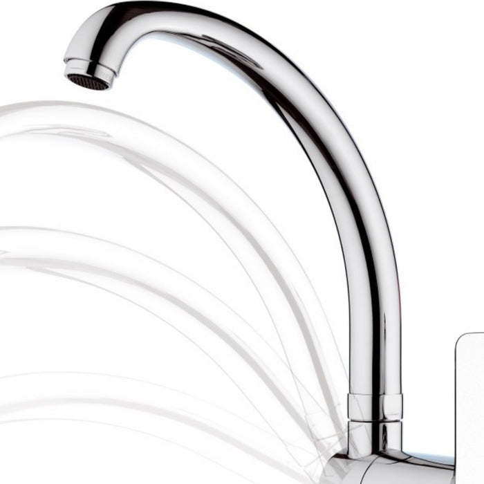 Rubinetto per lavello con bocca alta girevole - serie infinity