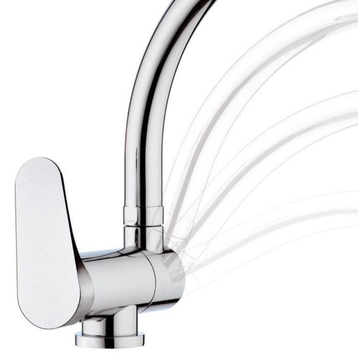 Rubinetto per lavello con bocca alta girevole tipo lusso - serie class line