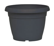 Vaso Fiori Similcotto Spazzolato Diametro 22 Antracite Set 5 Pezzi- Arca