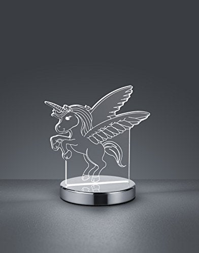 Lampada Tavolo Abat Jour Bambiniu Giovanile Unicorno Trasparente Karo GD Trio