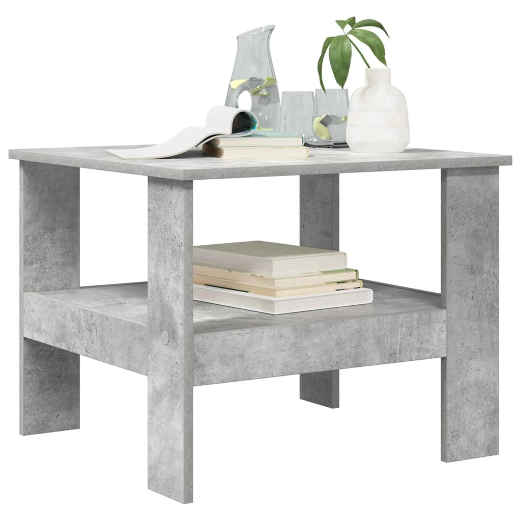 Tavolino da salotto Grigio cemento 57 x 55 x 45 cm 8000247