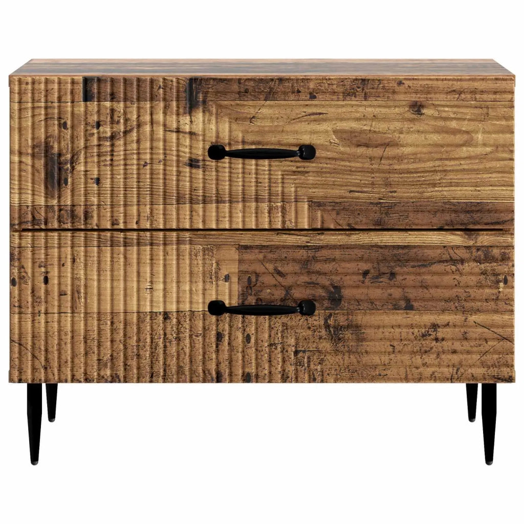 Armadio da Notte con cassetto Legno antico 62 x 34,5 x 47,5 cm 894783