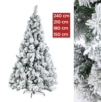 Albero di Natale Innevato 240 210 cm Bianco con Neve Folto Pino Cermis Bizzotto Dimensioni: 180 cm