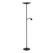 Piantana Industrial Minimal Conivarino Acciaio Nero 2 Luci Led 30W 3150+480Lm
