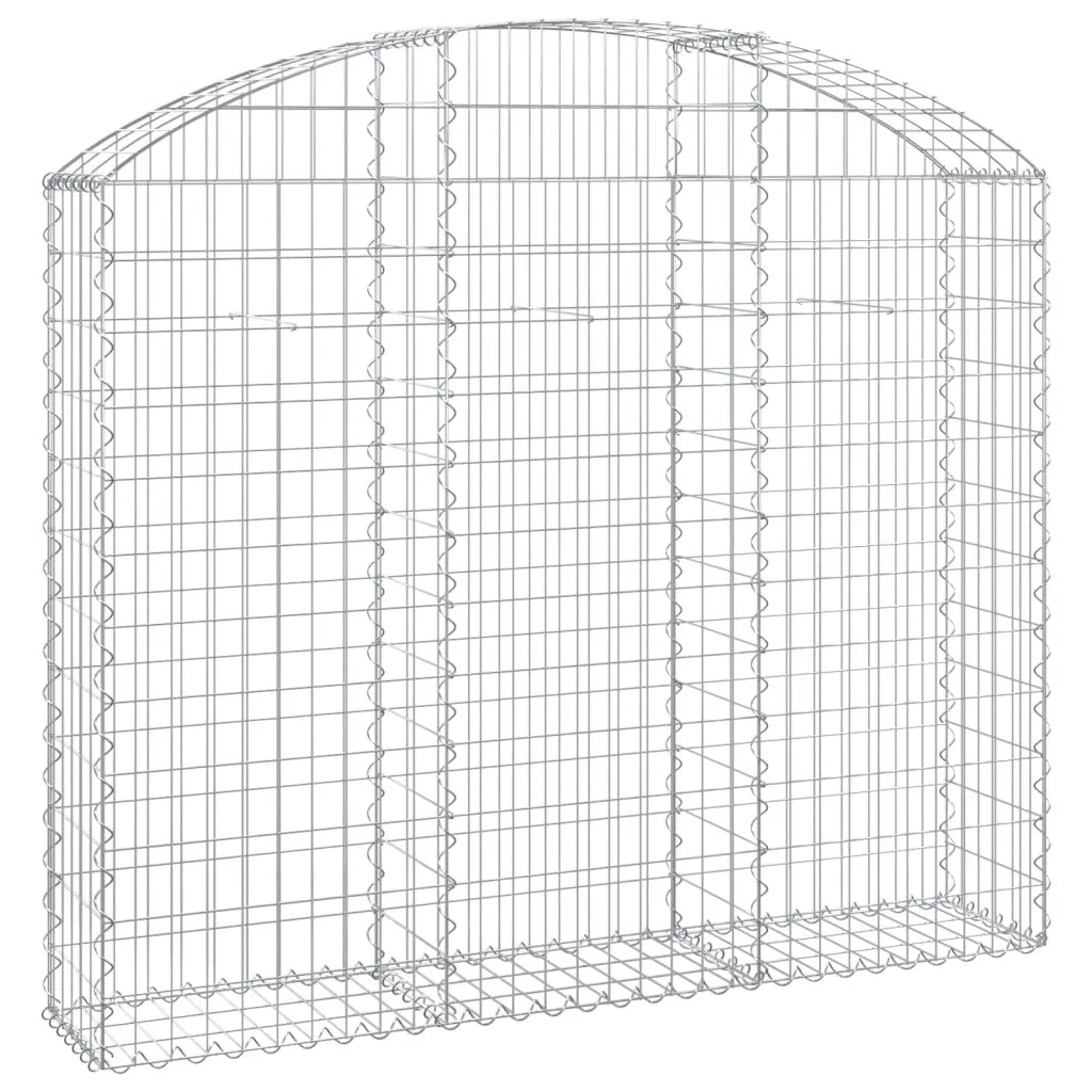 Cesto Gabbione ad Arco 150x30x120/140 cm Ferro Zincatocod mxl 81598