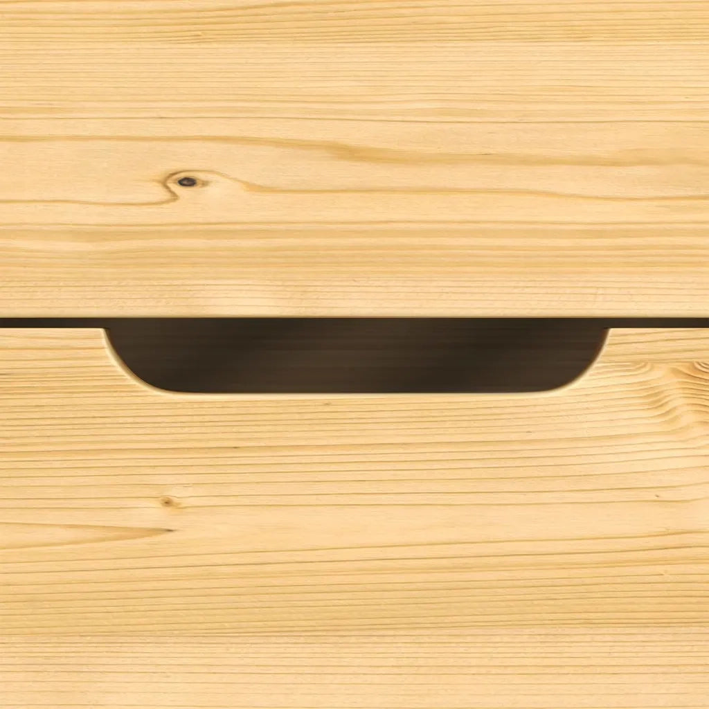 Dormeuse 2 Cassetti 90x200 cm Legno Massello Pino IRUN 3185207
