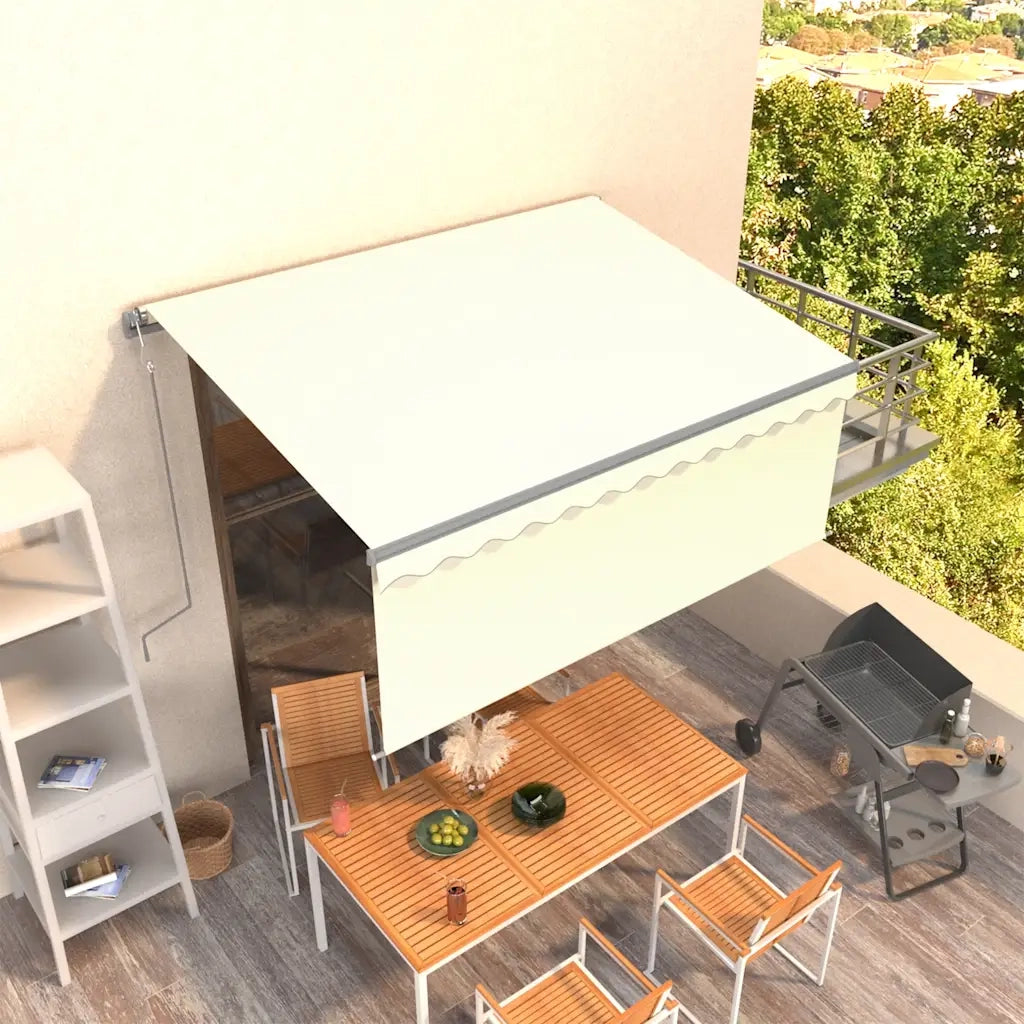 Tenda da Sole Retrattile Automatica con Parasole 3x2,5m Crema   cod mxl 60391