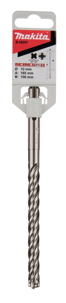 PUNTA MAKITA SDS-PLUS D.10mm X100/165mm NEMESIS II - B-58207