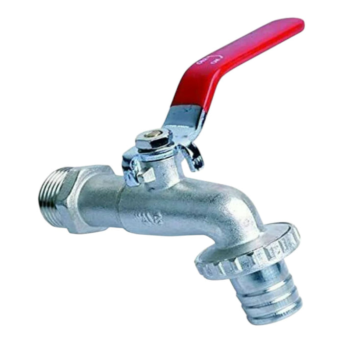 RUBINETTO DA GIARDINO A SFERA SENZA FILTRO CON PORTAGOMMA 3/4"