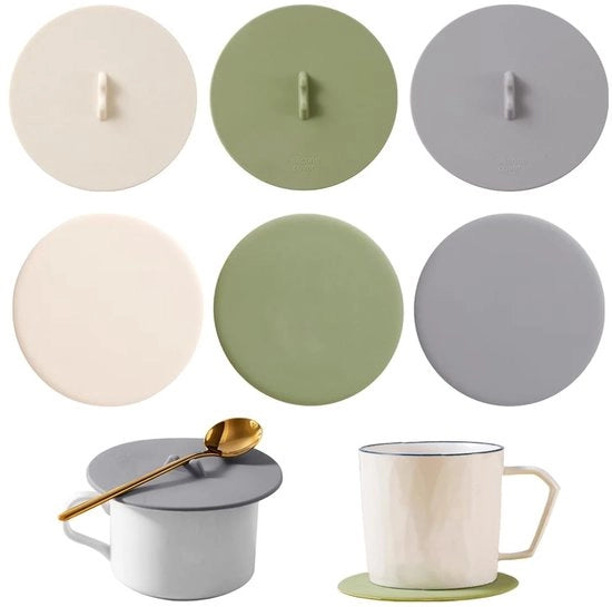 Biberon coppe 6 pezzi - Silicone - Sicuro per l'alimentazione - Eriodotto - Reutilizzabile - Antistatico - Coppe per biberon